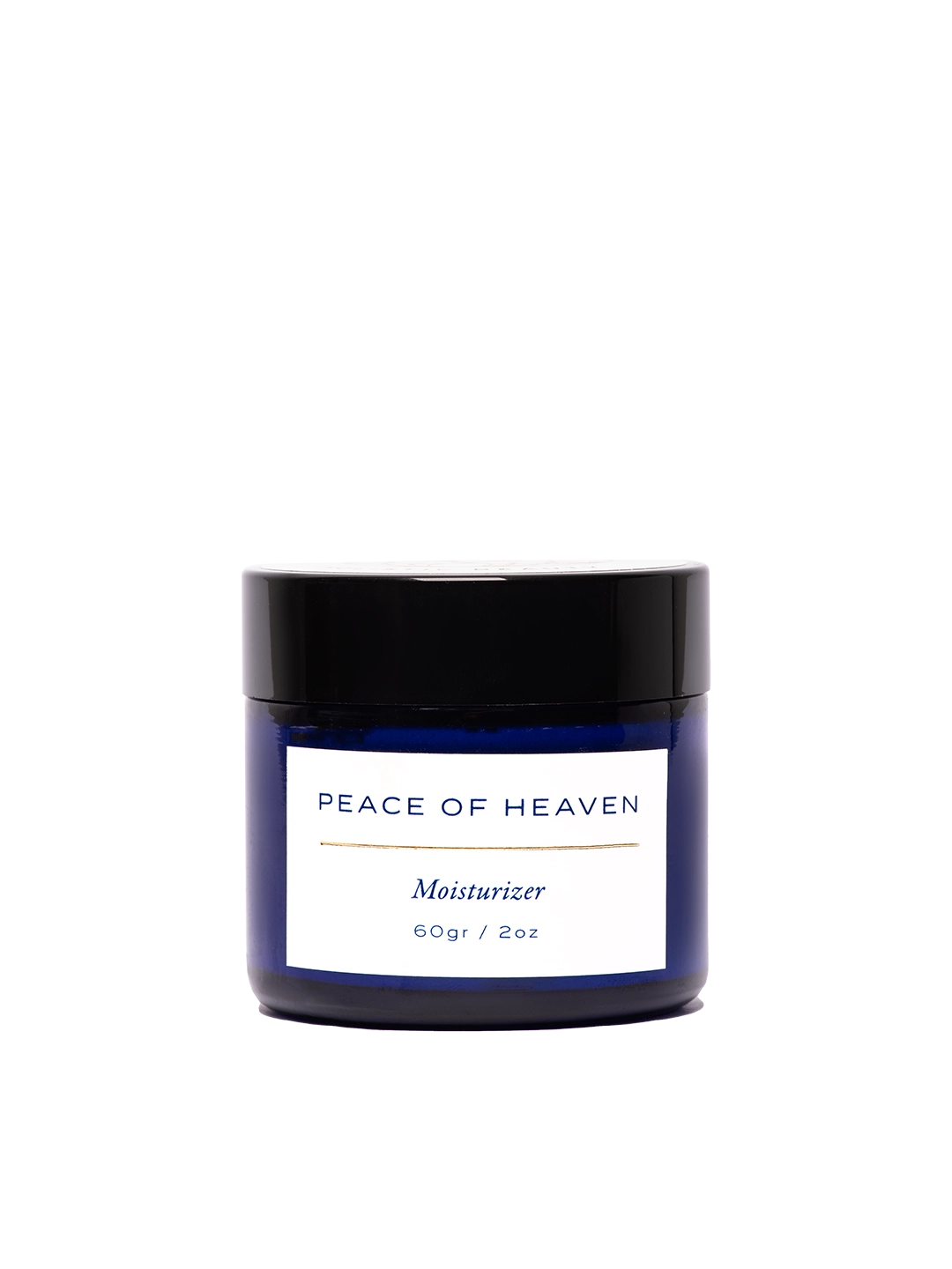 Envase de 60g de Peace of Heaven Moisturizer de Skin & Sky, una crema hidratante facial para piel normal, mixta o grasa con pH 5.